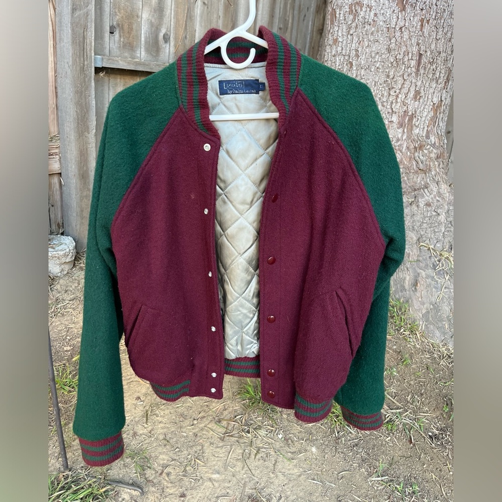 Vintage Polo Ralph Lauren Wool Blend Bomber Jacket